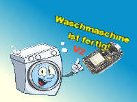 'Laundrino V2' - Wäsche fertig Melder