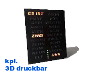 Mini Wort-Uhr / Mini Word-Clock