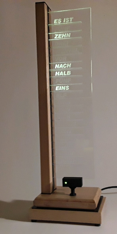 Vertical Word Clock