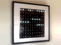 Große Wort-Uhr / Big Word-Clock